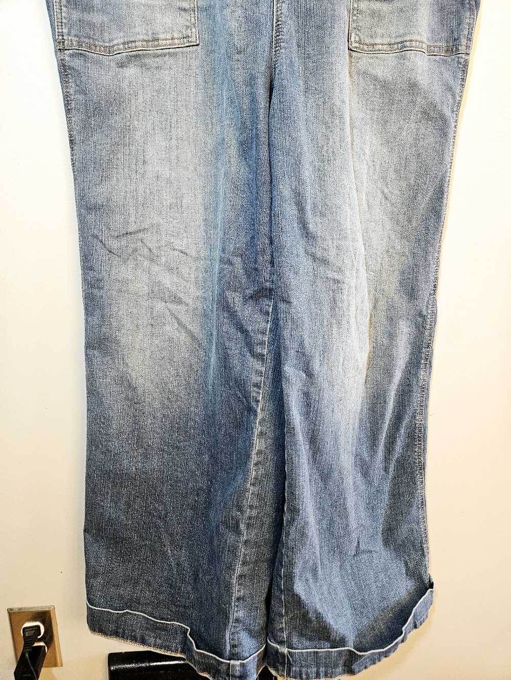 torrid Light Blue Wide-Leg Denim Overalls - Picture 5 of 6